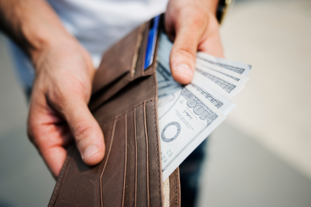 A,Dollar,Bills,In,A,Wallet
